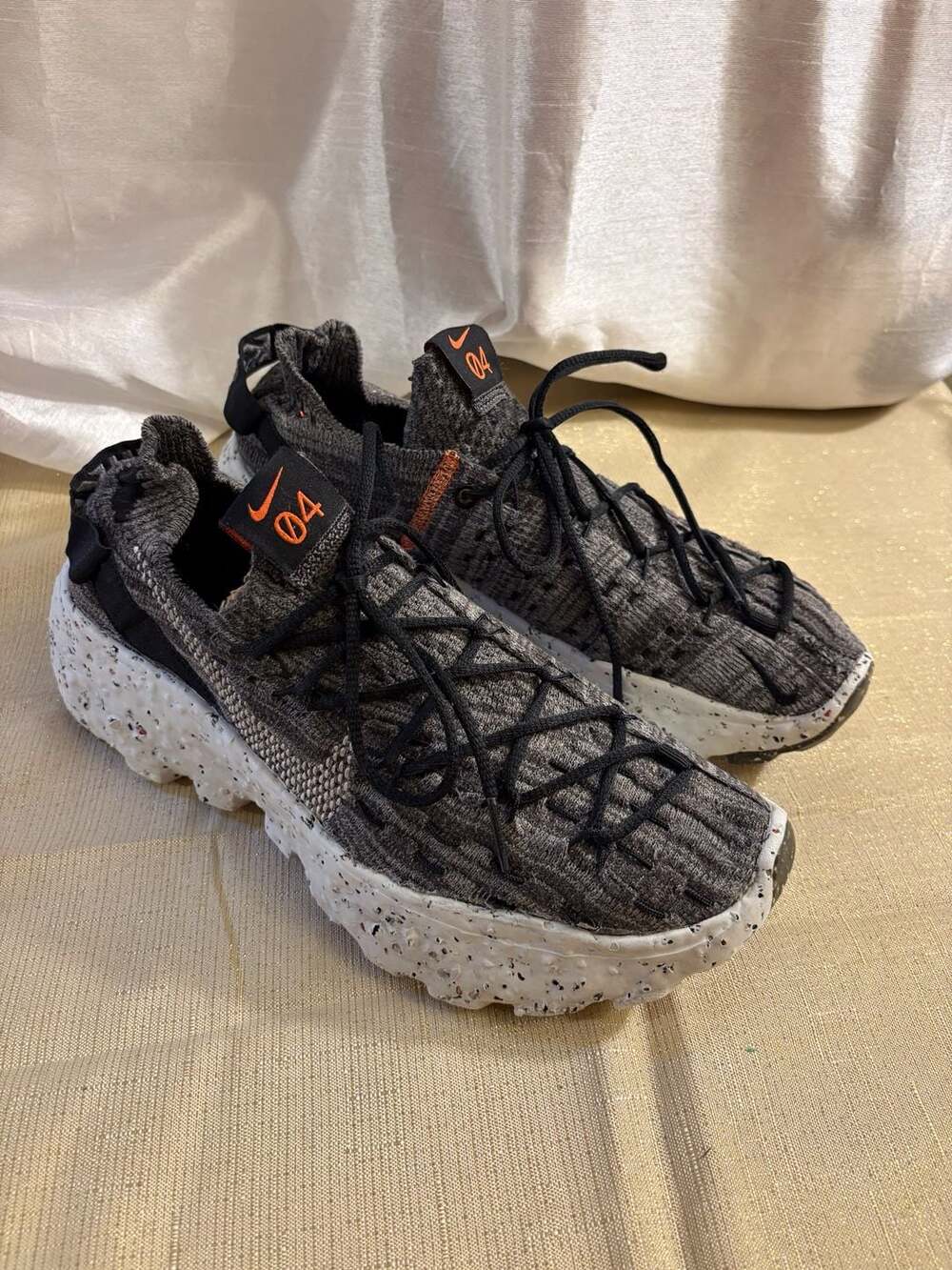Nike Space Hippie 04 Grey Orange Sneakers